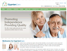 Tablet Screenshot of cypriancare.com